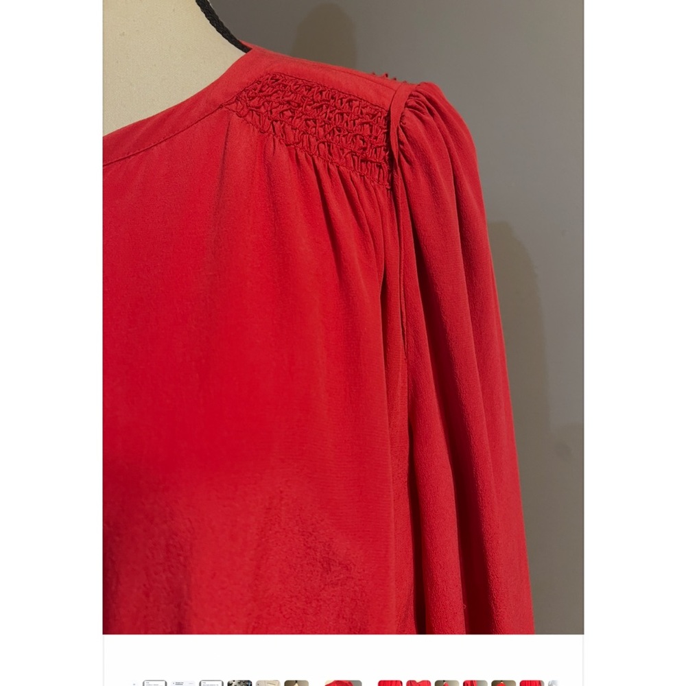 Vanessa Bruno Athé Vibrant Red Silk Dress.
Size 40 Fr, 8 US EUC - Picture 8 of 14